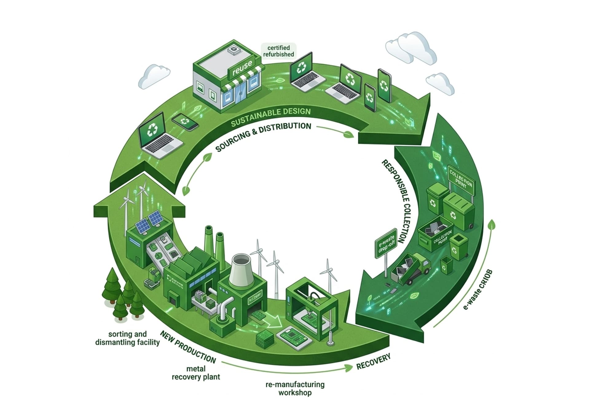 Circular economy and e-waste recycling