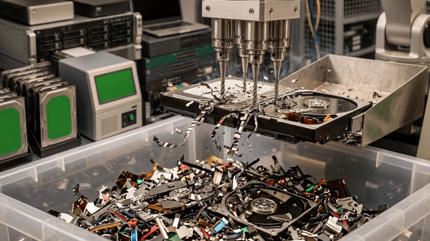Secure data destruction process
