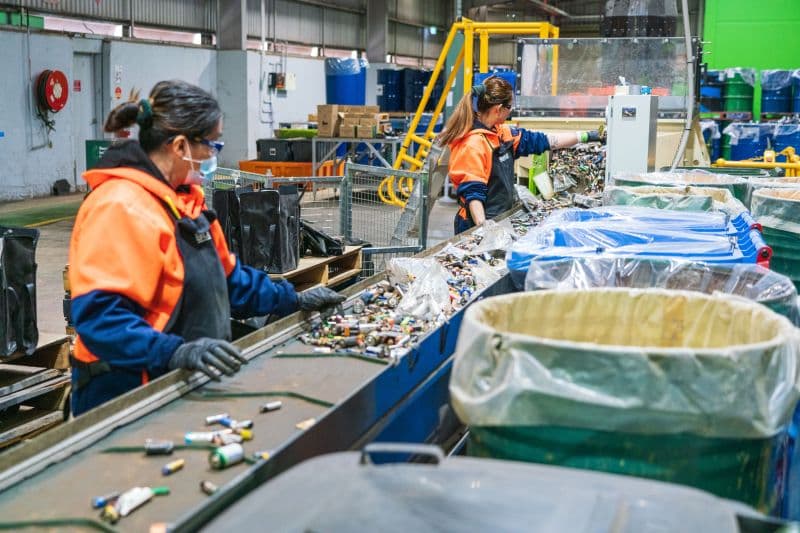 Mobile phone recycling process
