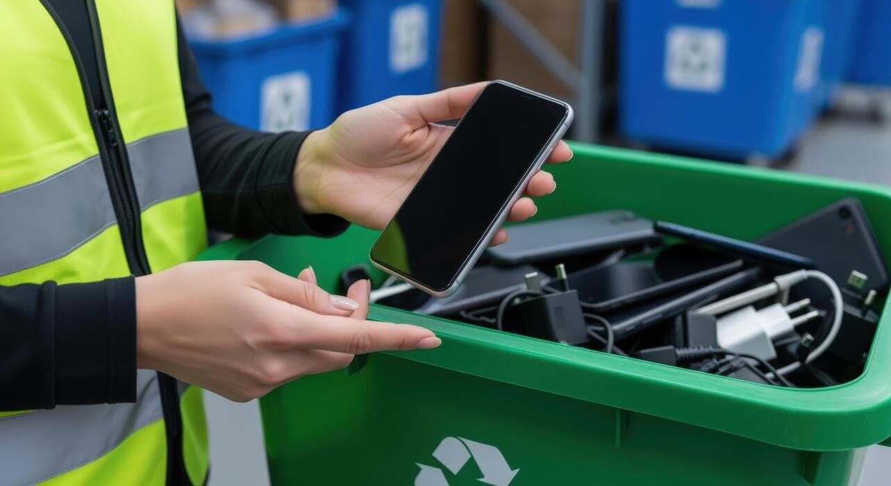 Mobile phone recycling process