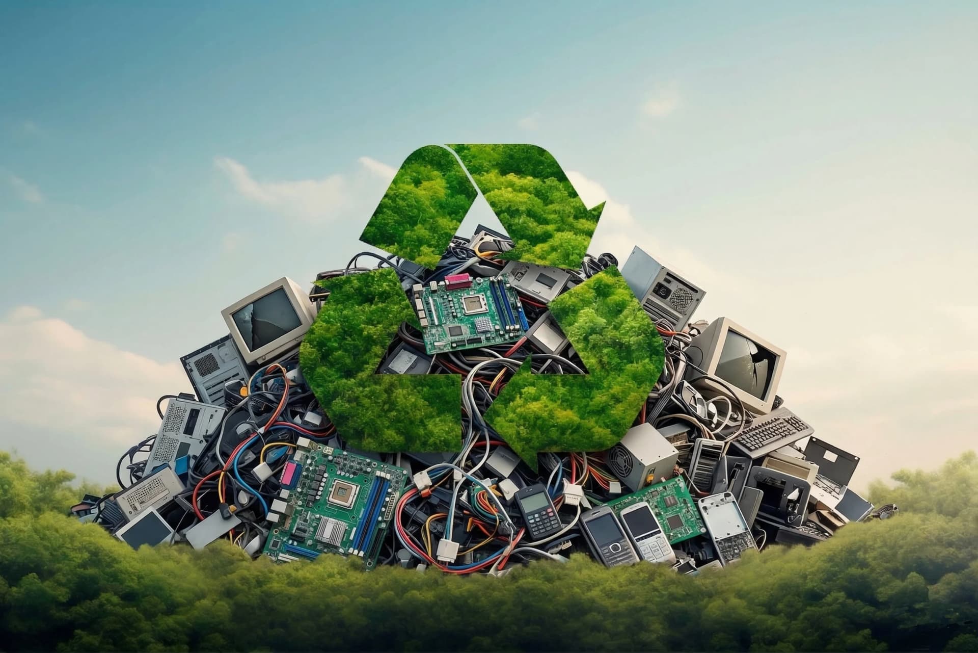 E-waste recycling sustainability process