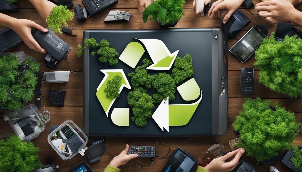 E-waste recycling process