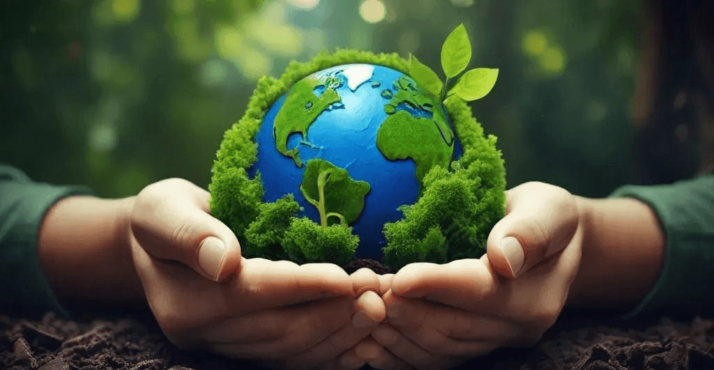 E-waste recycling process illustration